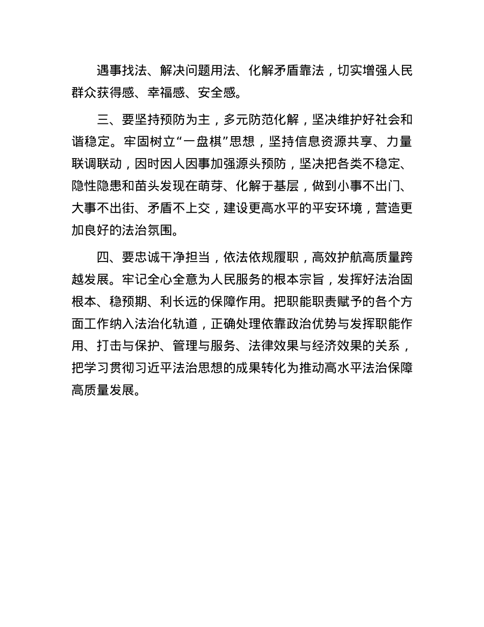 在理论学习中心组习近平法治思想专题学习会议上的交流发言.docx_第3页