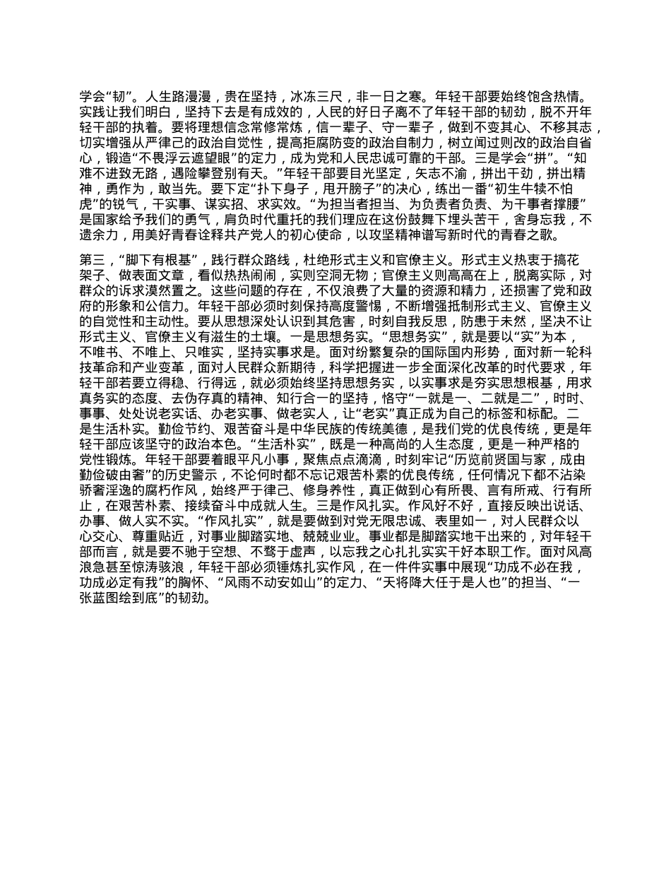 在年轻干部集体廉政谈话会上的讲话提纲.docx_第2页