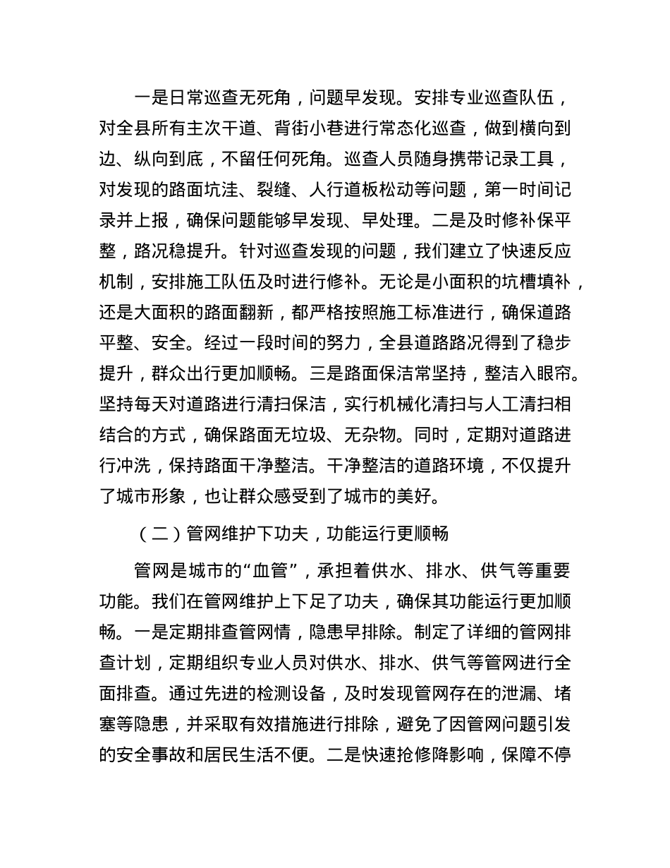 县住建局长在市政基础设施维护调度会上的讲话.docx_第2页