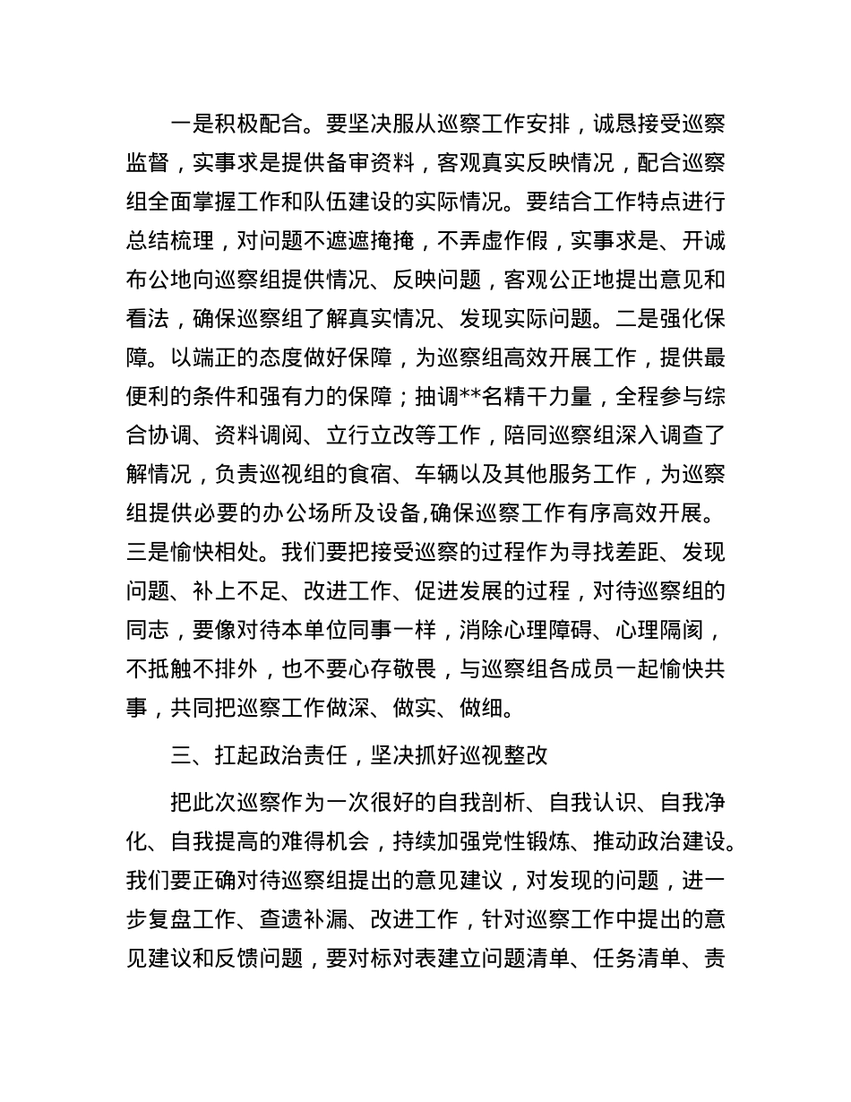 在巡视巡察工作动员会议上的表态发言.docx_第2页