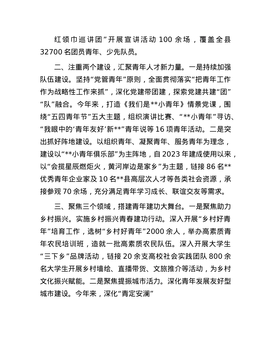 在2024年全市青年发展友好型县域试点创建推进会上的发言.docx_第2页