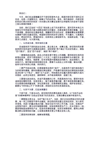 在2025年干部任职宣布大会上的讲话稿.docx