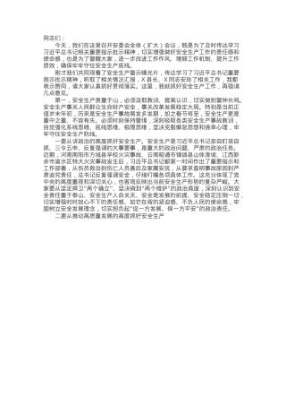 在2025年全县安全生产委员会会议上的讲话.docx