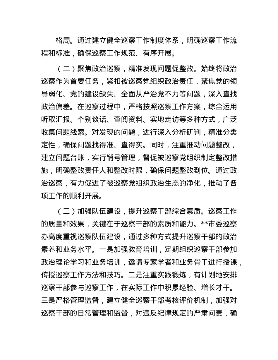 在2025年市委巡察工作领导小组第九次会议上的汇报发言.docx_第2页