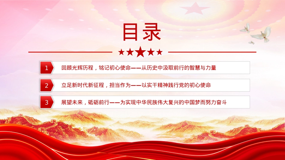 2025年建X104周年“七一”X课PPT传承红色基因勇担时代使命课件.pptx_第3页