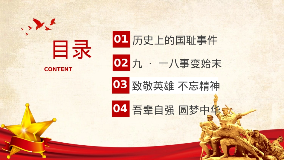 精美大气铭记历史勿忘国耻九一八事变PPT2025吾辈自强圆梦中华勿忘九一八课件下载.pptx_第2页