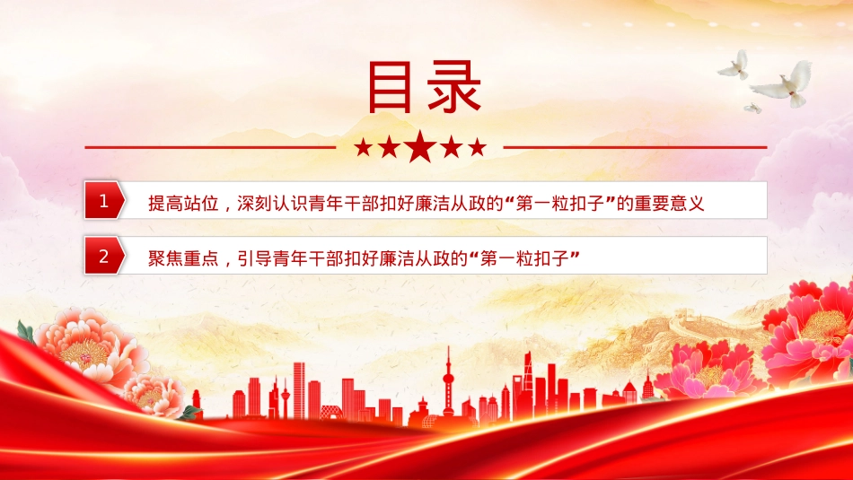 年轻干部廉洁从政PPT扣好“第一粒扣子”主题党课课件.pptx_第3页