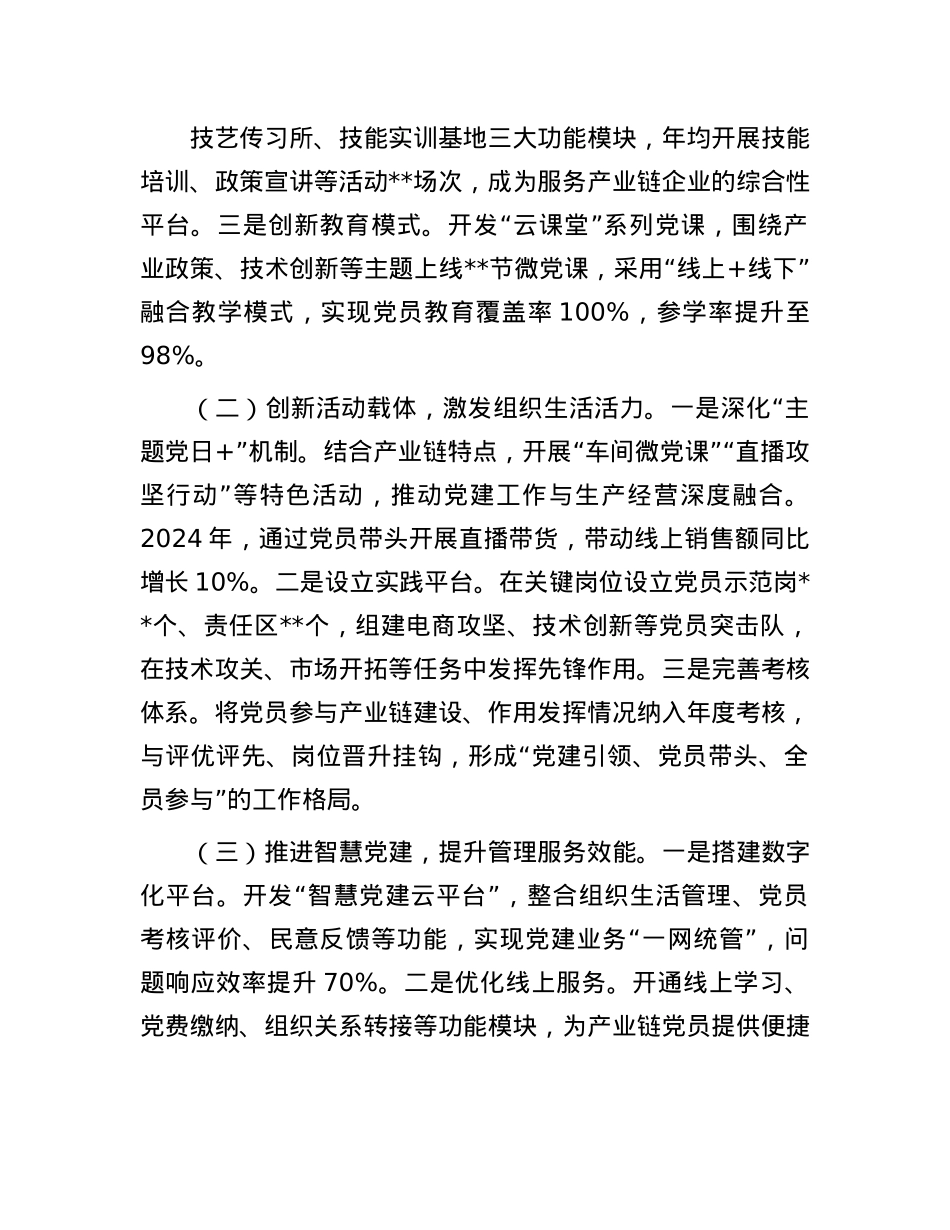 某县关于“链上X建”引领产业高质量发展情况汇报.docx_第2页