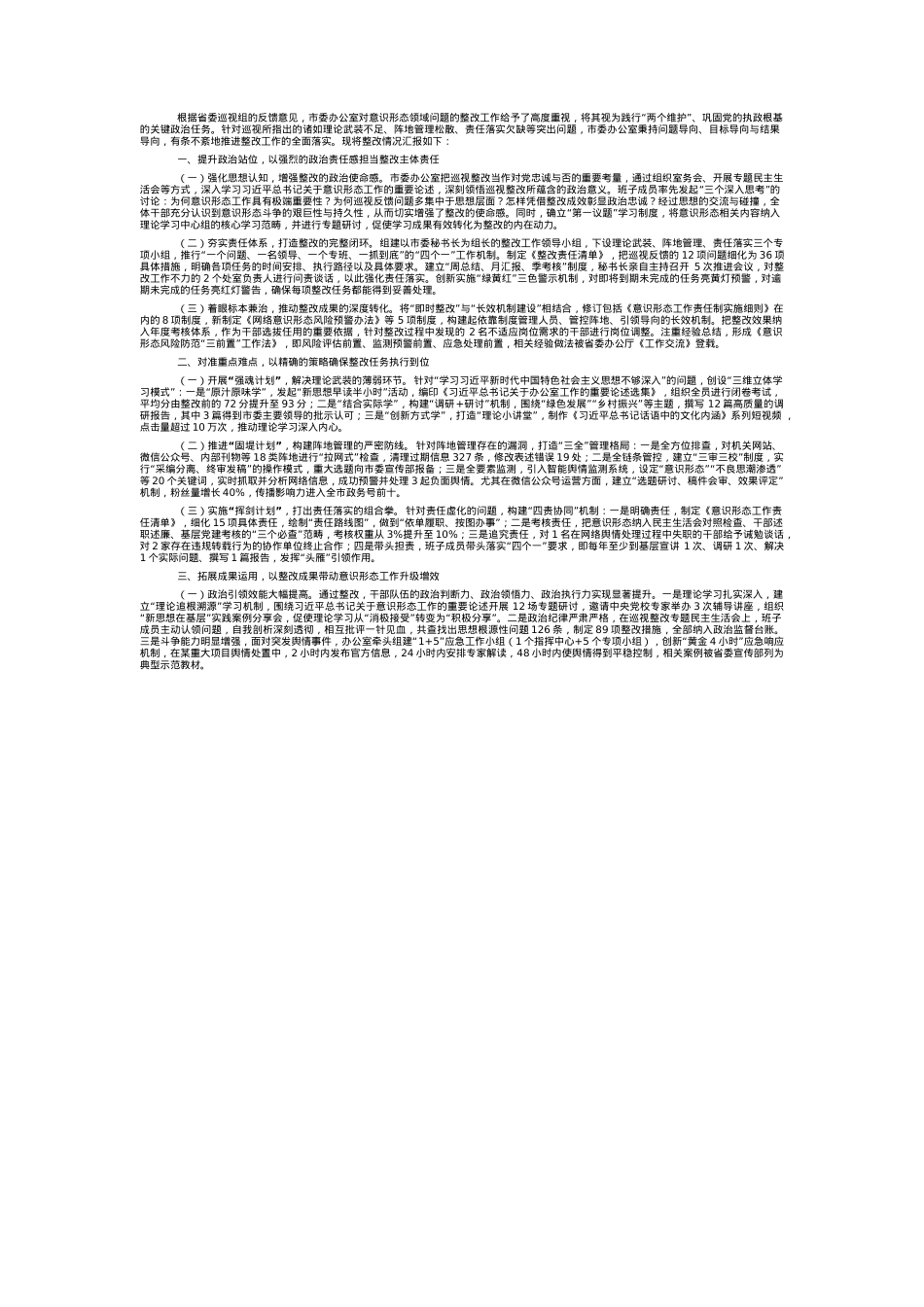 2025年意识形态问题整改情况报告.docx_第1页