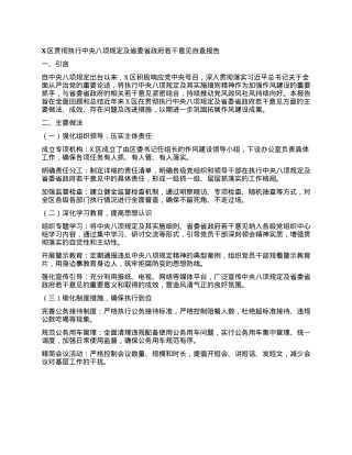 X区贯彻执行中央BXGD及省委省政府若干意见自查报告.docx