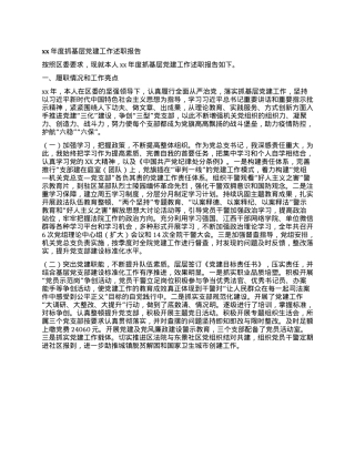 法院院长xx年度抓基层X建工作述职报告.docx