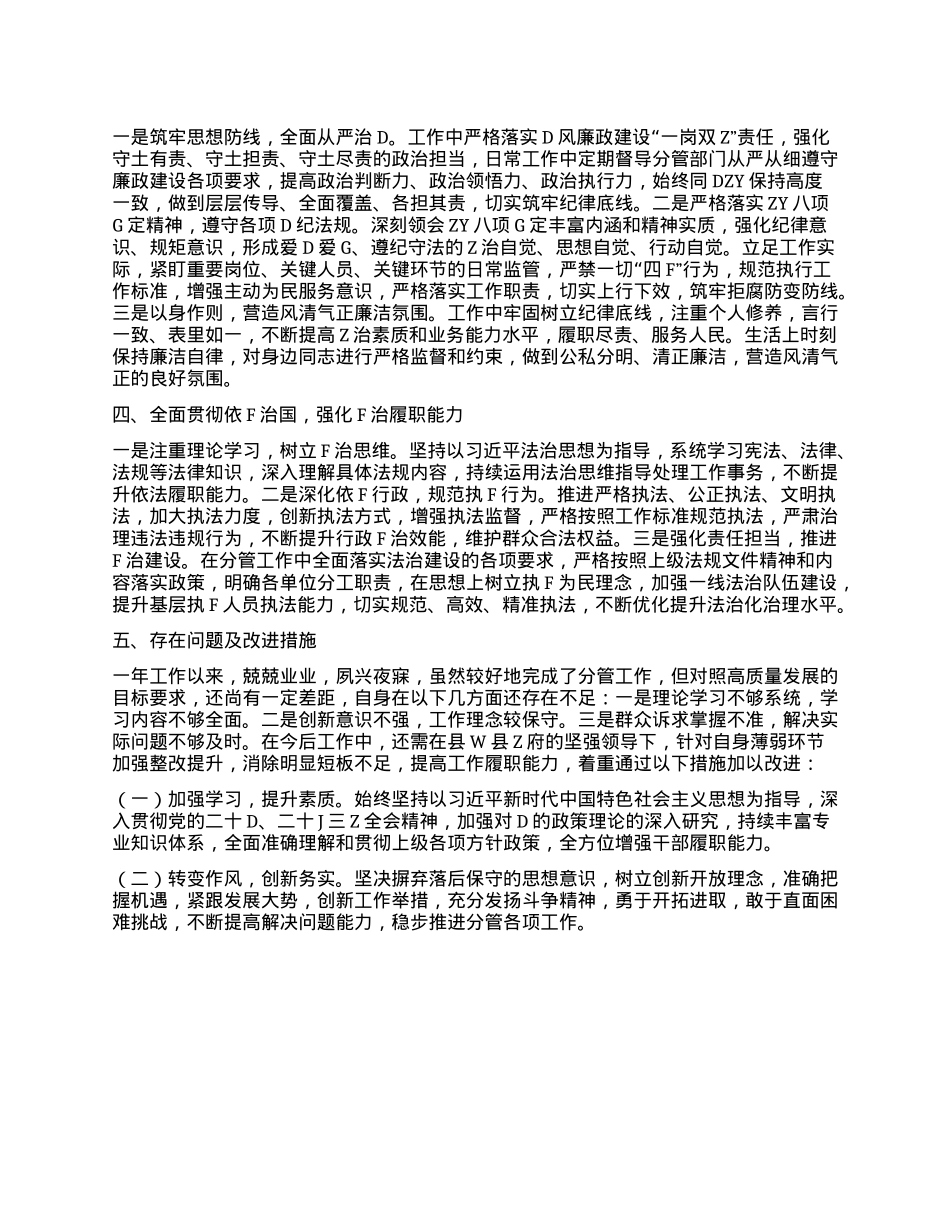 副县长2024年度述学述职述廉述法报告(1).docx_第2页