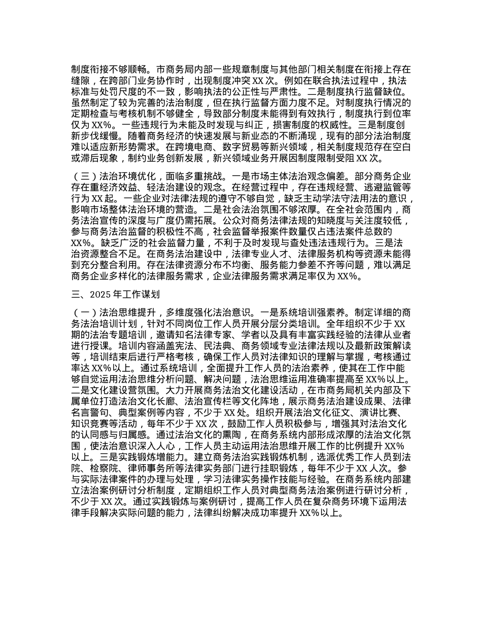 市商务局2024年主要负责人履行推进法治建设第一责任人职责情况述法报告(1).docx_第3页