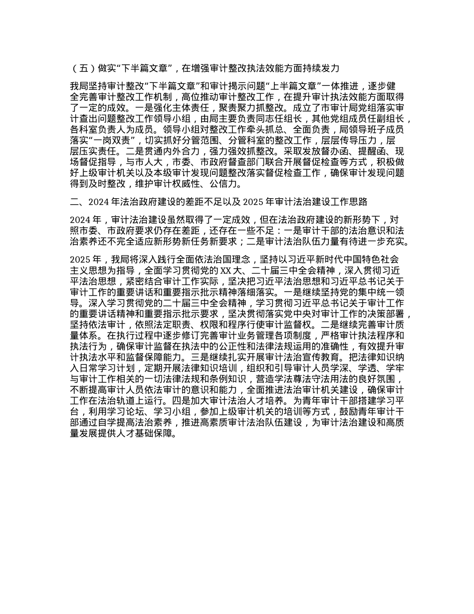 市审计局2024年法治政府建设工作情况报告(1).docx_第3页