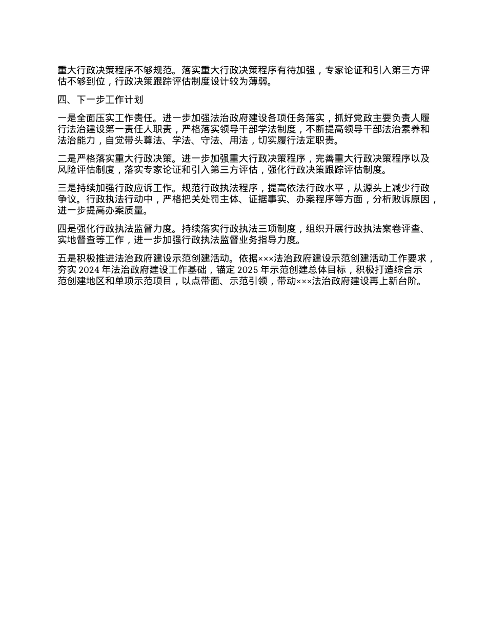 关于2024年法治政府建设情况的报告(1).docx_第3页