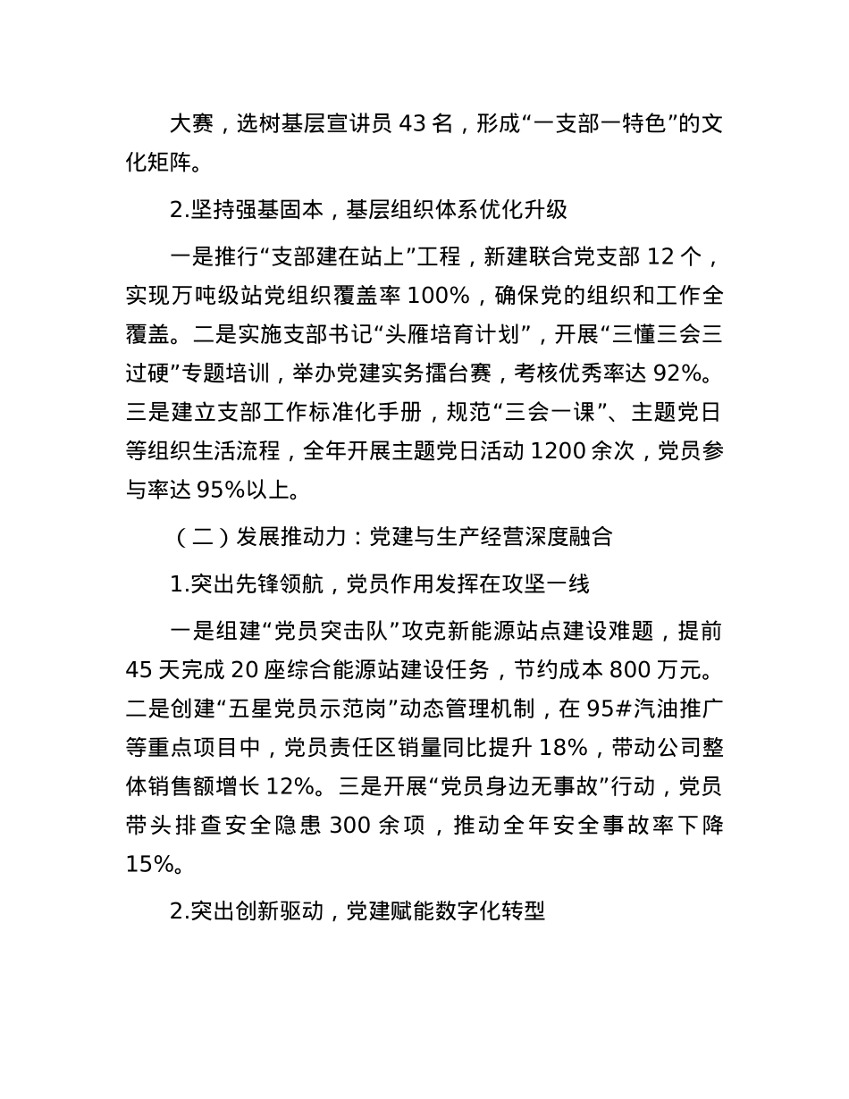 国有企业X委书记_执行董事抓X建工作述职报告.docx_第2页