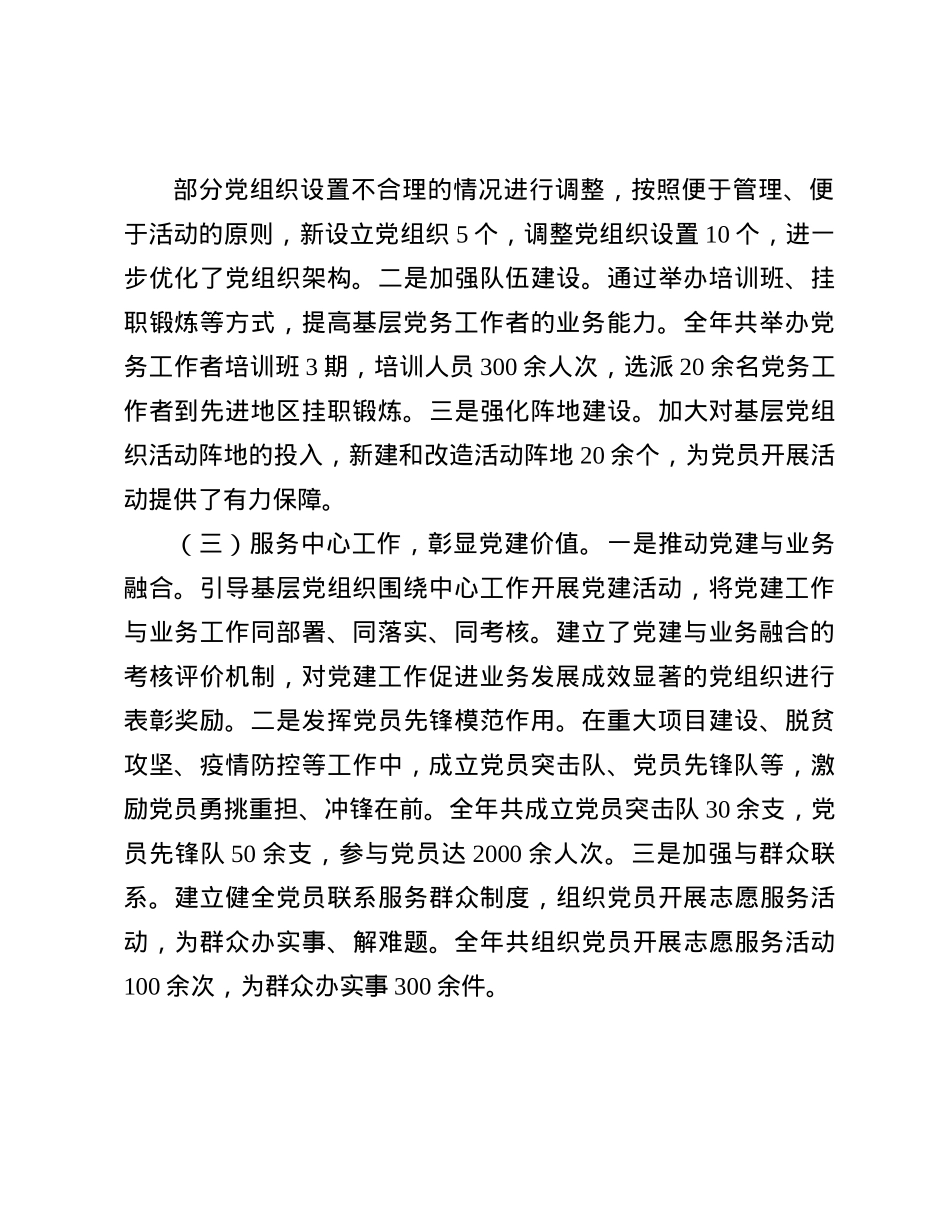 市直机关工委常务副书记2024年抓基层X建工作报告(1).docx_第2页
