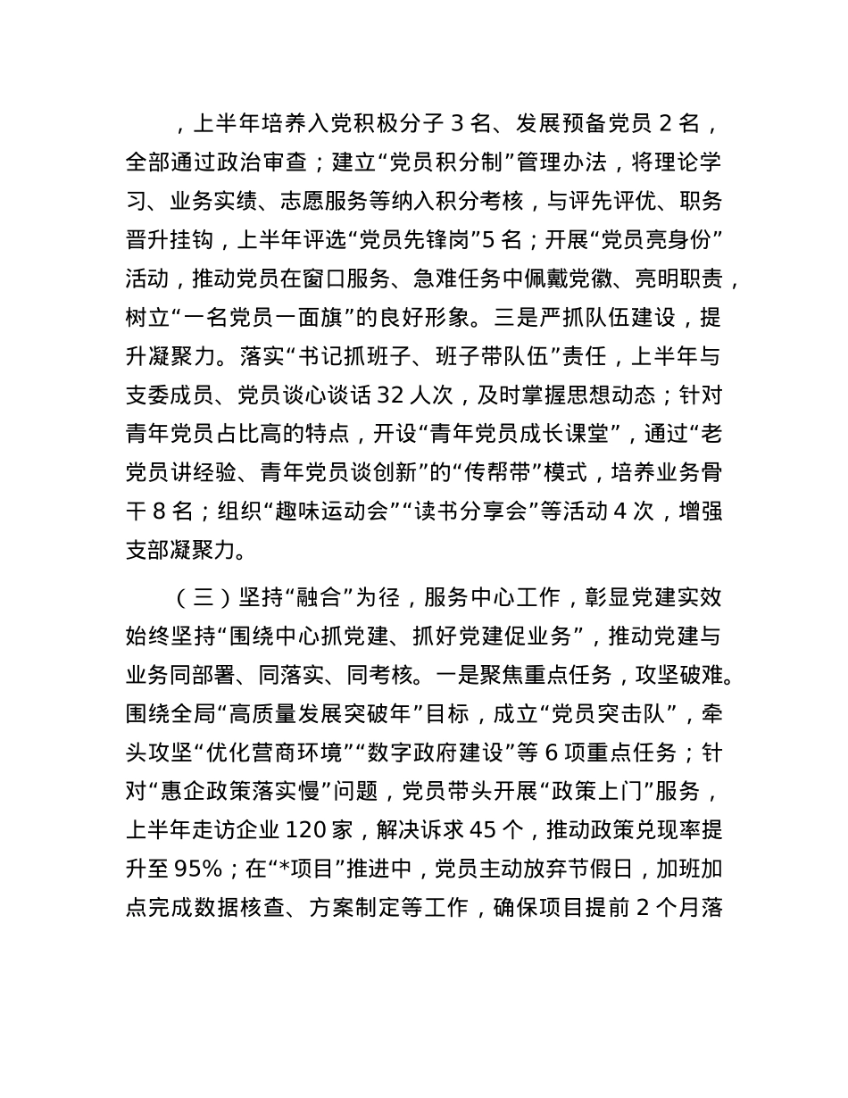 局X支部书记2025年上半年述职报告.docx_第3页