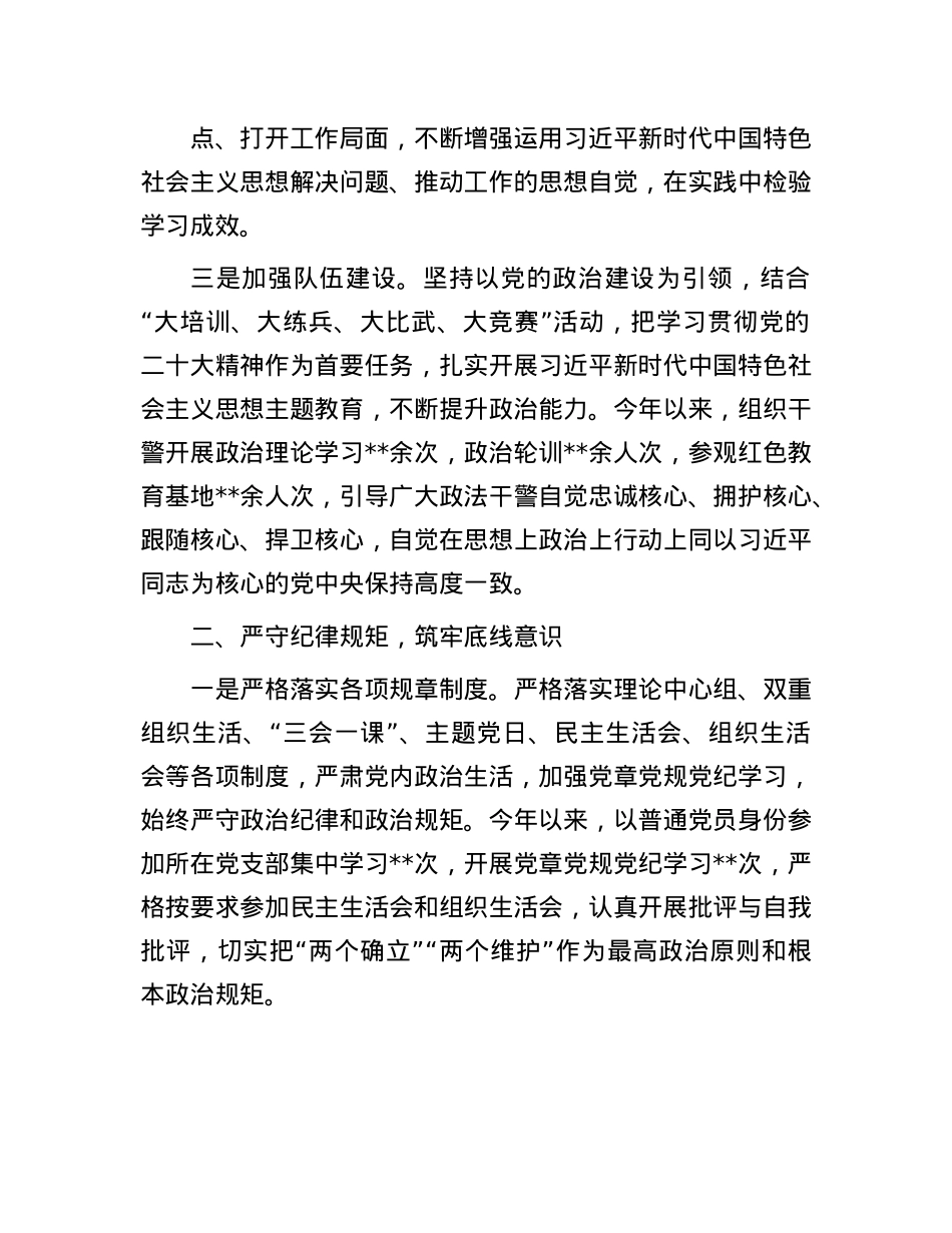 政法委书记2024年度述职述廉报告(1).docx_第2页