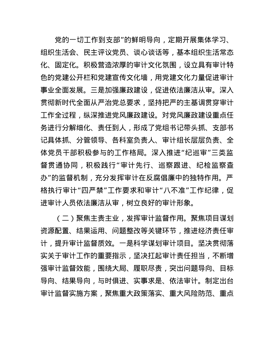 某审计局2025年上半年工作总结及2025年下半年工作计划.docx_第2页