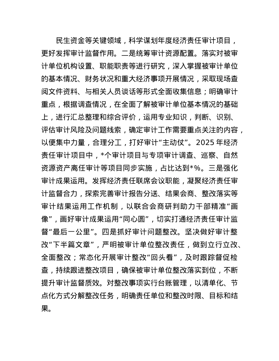 某审计局2025年上半年工作总结及2025年下半年工作计划.docx_第3页