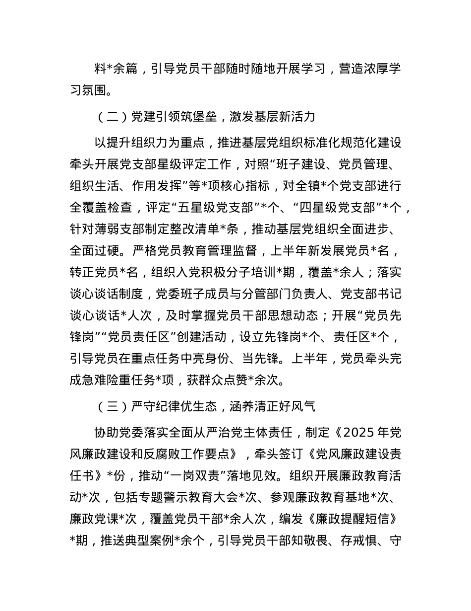 某乡镇X建办主任：2025年上半年X建工作总结.docx_第2页