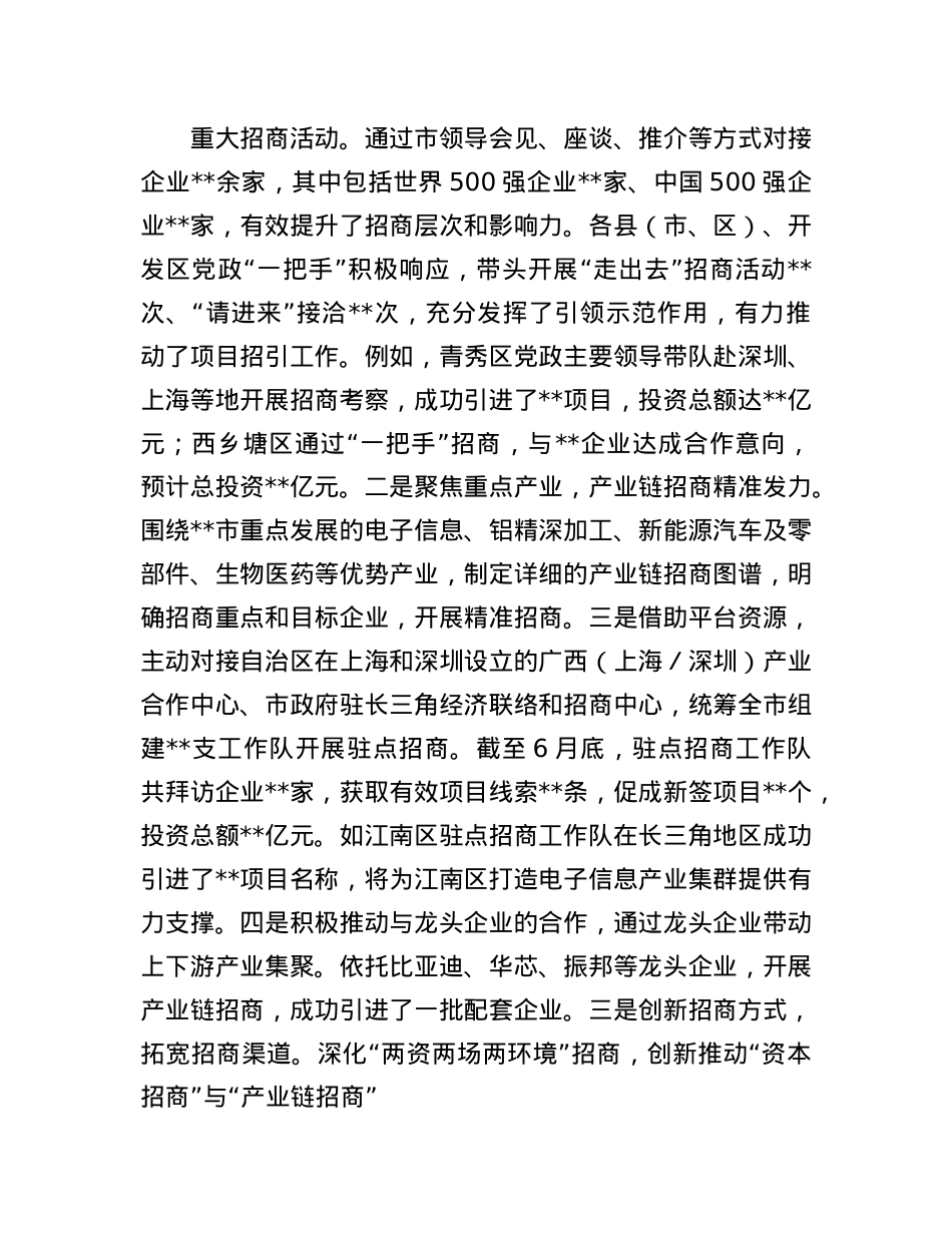 市招商投促局2025年上半年工作情况总结.docx_第2页
