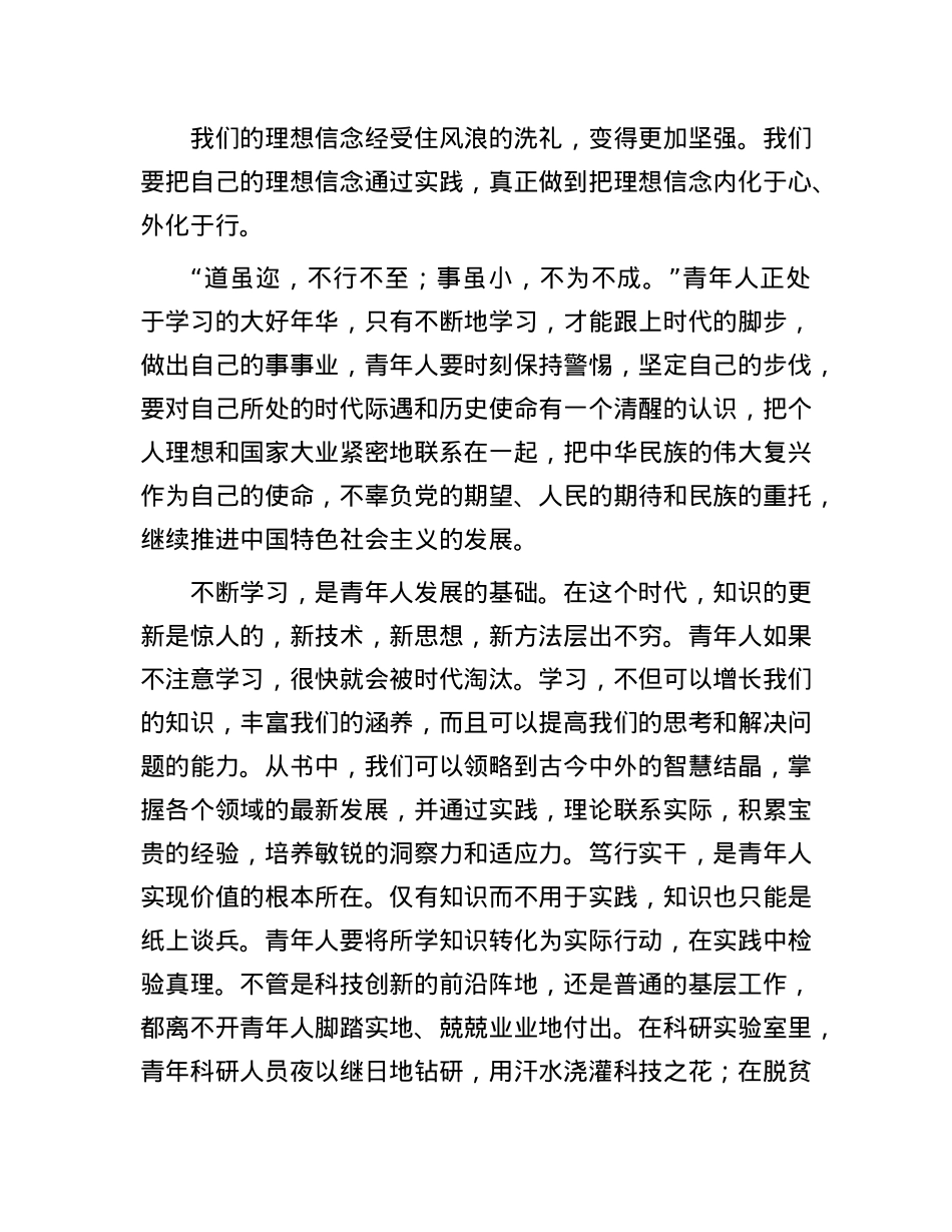 《论X的青年工作》读后感：奋进新时代，青年勇担当.docx_第3页