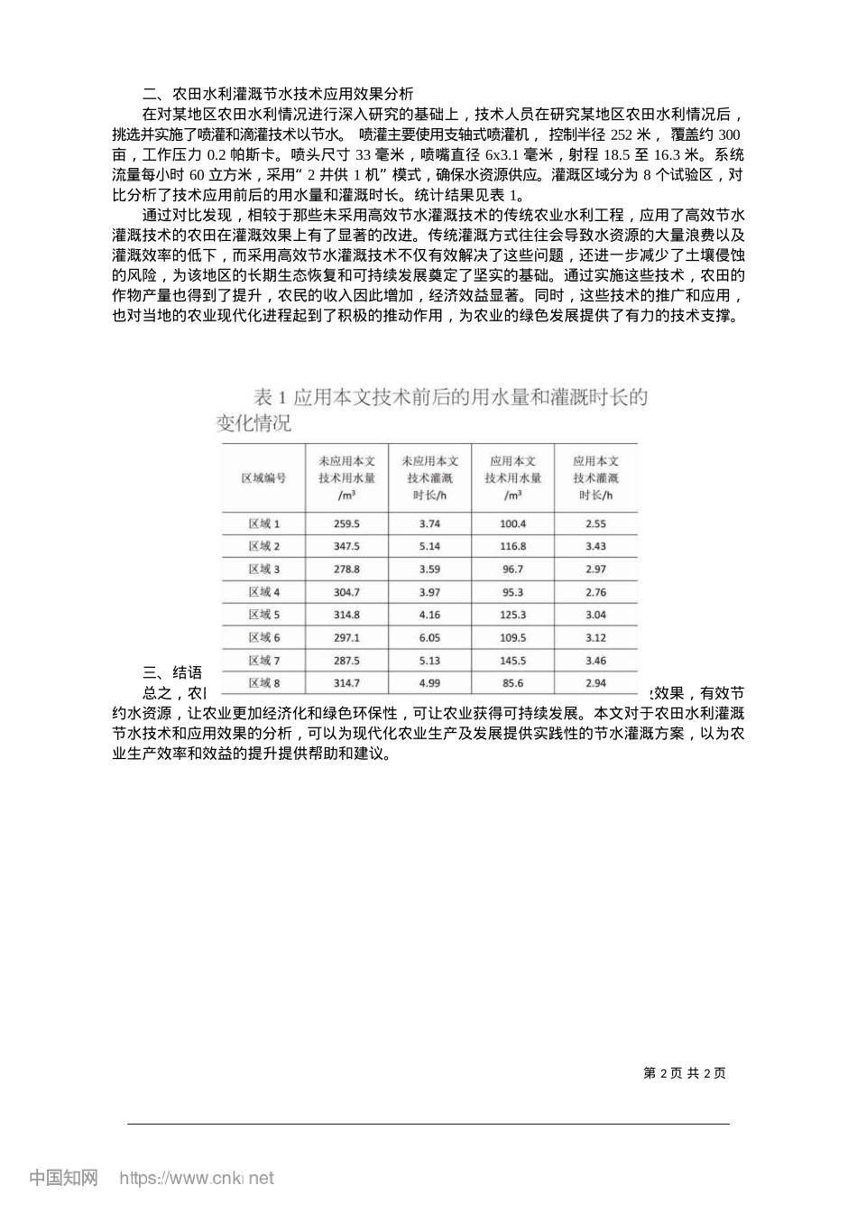 2025.01农田水利灌溉节水技术及其应用效果探讨_石庙镇乡...和产业发展服务中心__付永.docx_第2页