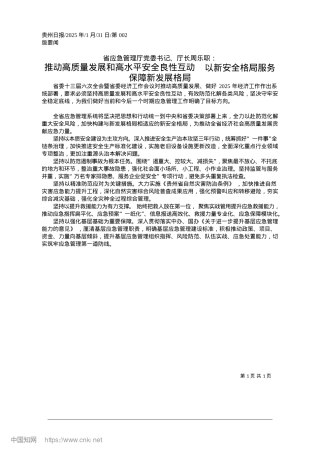 2025.01推动高质量发展和高水平安全...安全格局服务保障新发展格局.docx