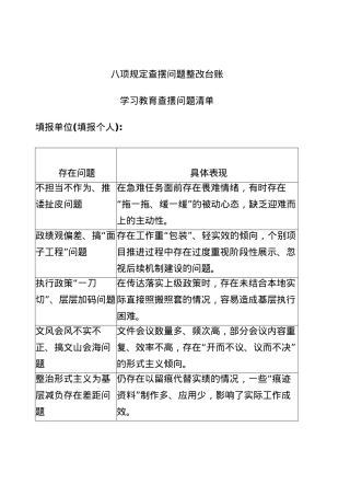 BXGD查摆问题整改台账.docx