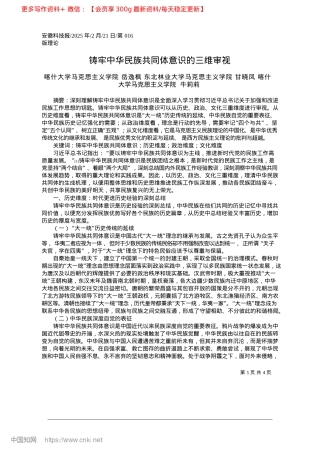 2025.02铸牢中华民族共同体意识的三维审视_喀什大学马克思主义学院__...学马克思主义学院__牛莉莉.docx