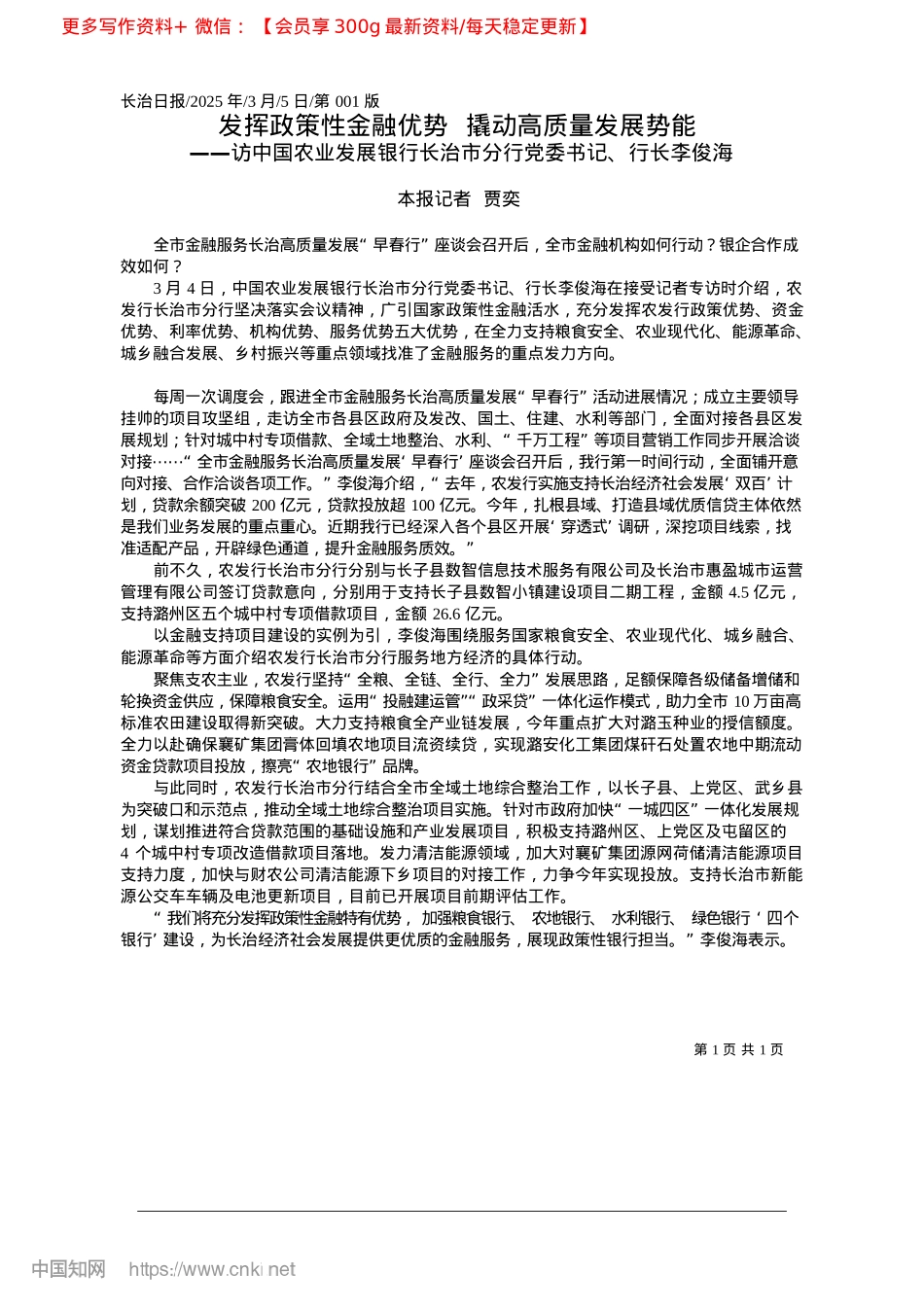 2025.03发挥政策性金融优势__撬动高质量发展势能_本报记者__贾奕.docx_第1页