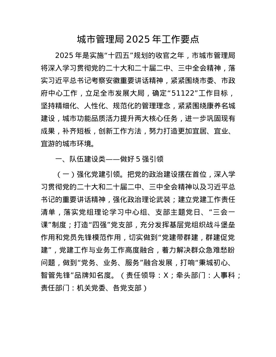 城市管理局2025年工作要点.docx_第1页