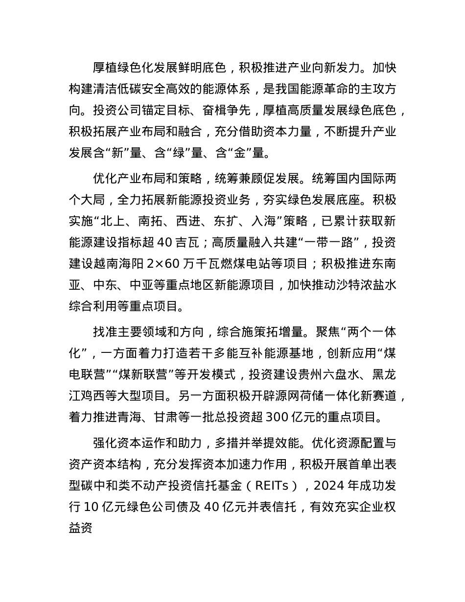 打造行业一流高质量发展投资集团.docx_第3页