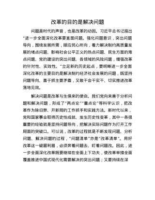 改革的目的是解决问题.docx