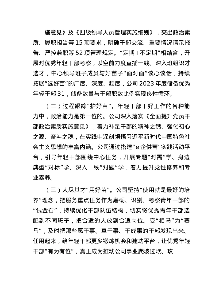 干部队伍建设经验交流材料：“五化”协同强化青年干部培养.docx_第3页