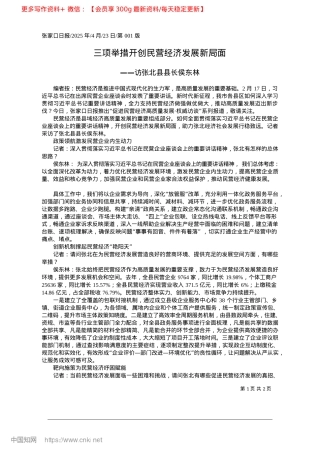 2025.04三项举措开创民营经济发展新局面.docx