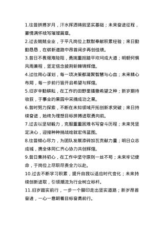 年终述职报告开头金句50例.docx