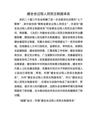 健全全过程人民民主制度体系.docx