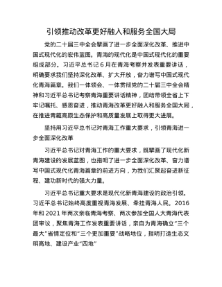 引领推动改革更好融入和服务全国大局.docx
