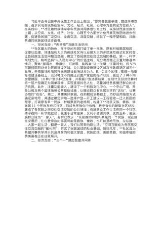 中华民族共同体建设典型案例材料.docx