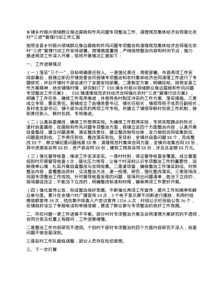 乡镇乡村振兴领域群众身边腐败和作风问题专项整治工作、清理规范集体经济合.docx