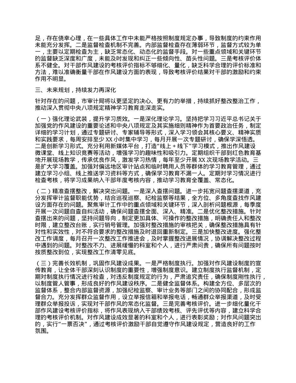 审计局关于深入贯彻中央BXGD精神学习教育“回头看”情况报告.docx_第3页