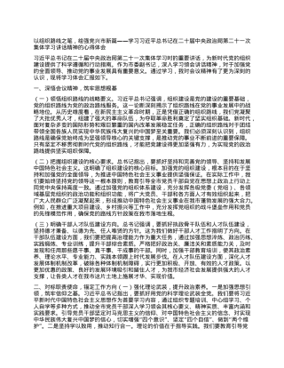 以组织路线之笔，绘强X兴市新篇——学习习近平总书记在二十届中央ZZ局第二十一次集体学习讲话精神的心得体会.docx